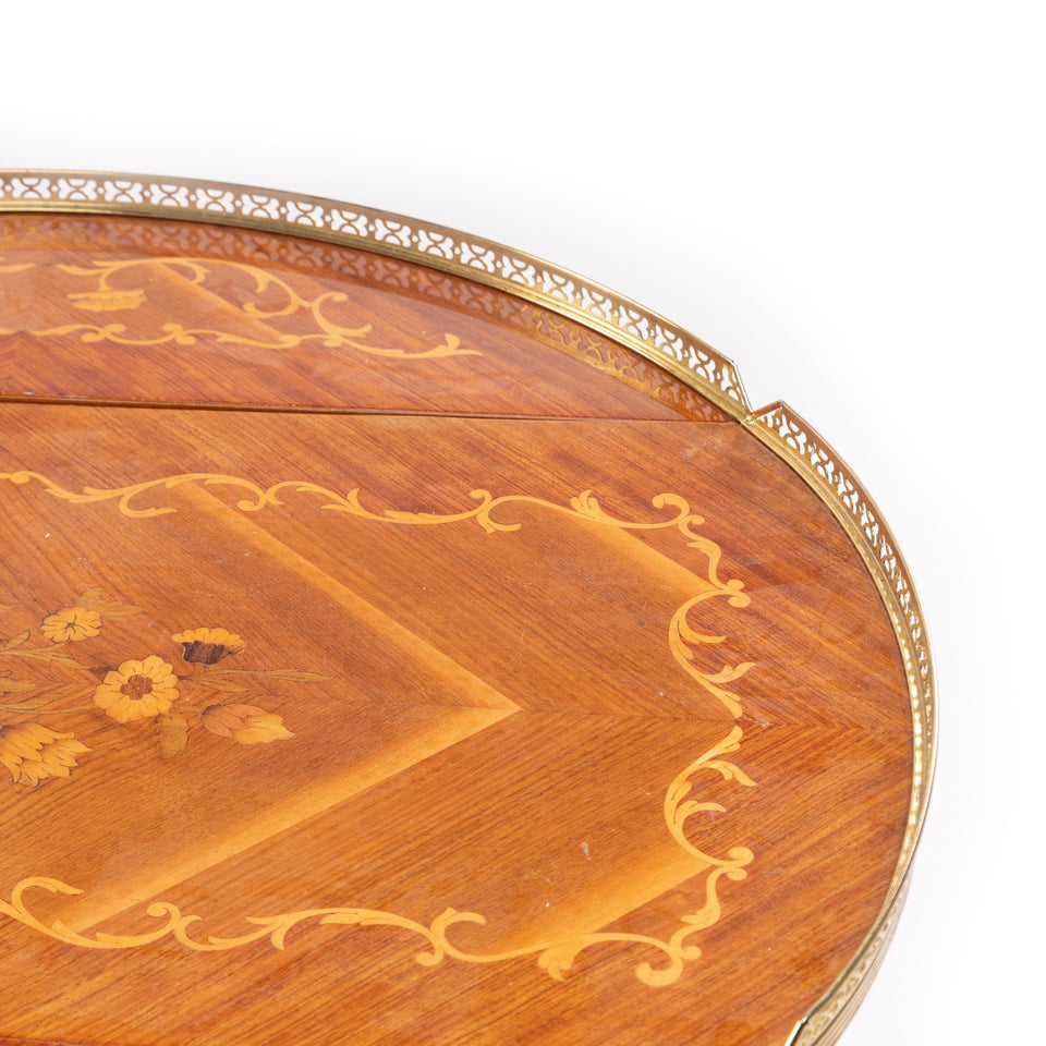 Wooden Gold Trim Coffee Table